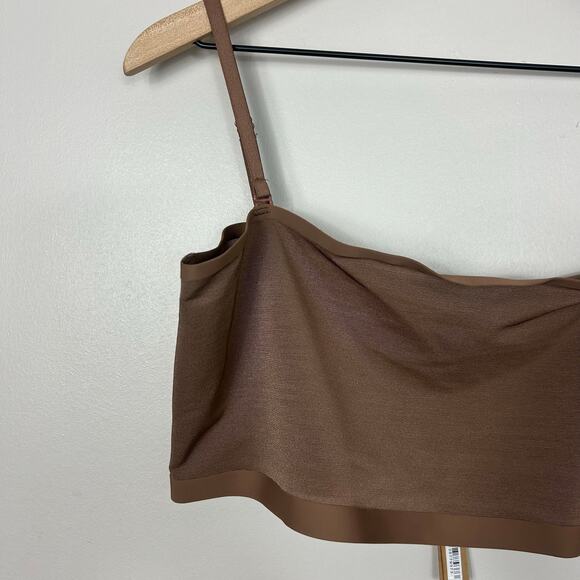 Skims NWT Sheer Sculpt Bandeau Bra Brown Sz 3X - Picture 4 of 5